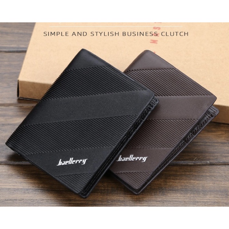 Dompet Pendek Kulit Dompet Lipat Pria Baellerry D3020