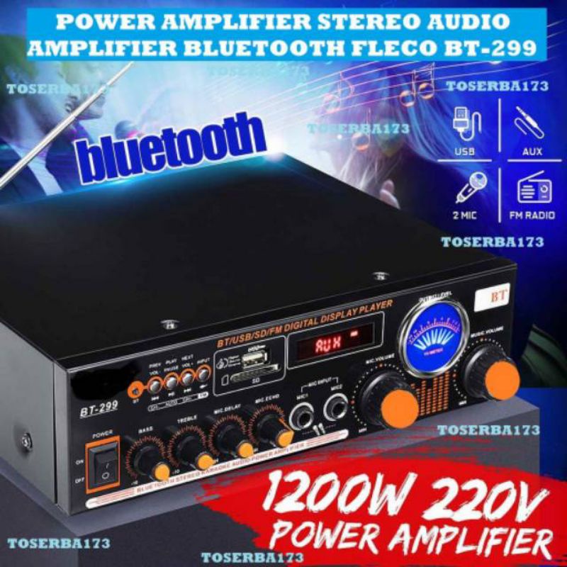 Mini bluetooth bass amplifier super harga Kentiger 2CH