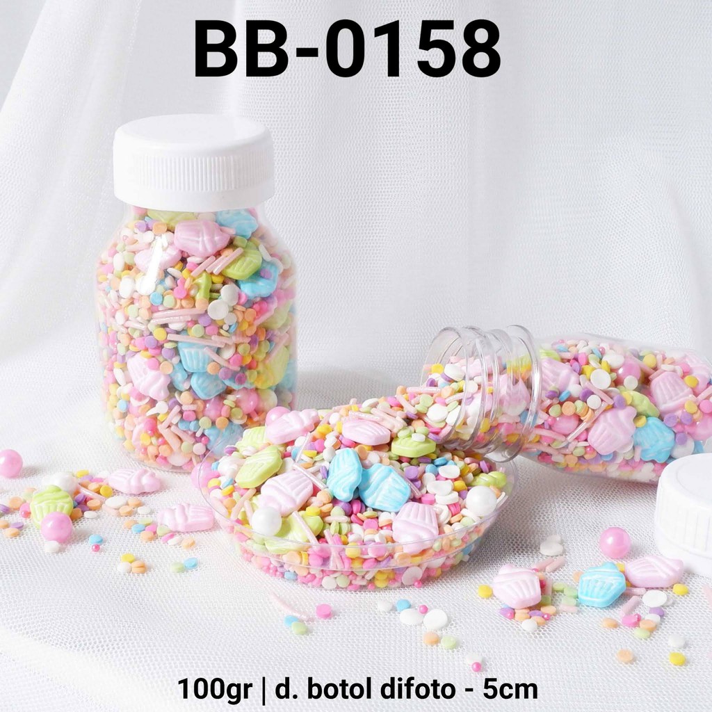 

BB-0158 Sprinkles sprinkle sprinkel 100gr 100 gram cupcake mix pastel yamama baking grosir murah sprinkles cake dekorasi mutiara trimit decoration story sprinklestory sprinklesstory sprinkle story yamama baking