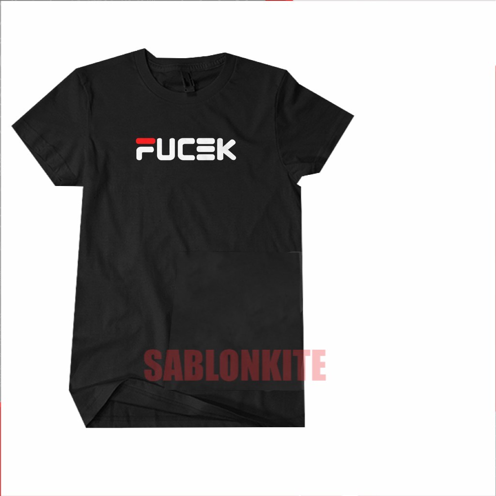 MURAH!!! Kaos Baju Distro FUCEK  Combed 30s / Kaos Parodi Plesetan Guyonan Lucu /  Unisex