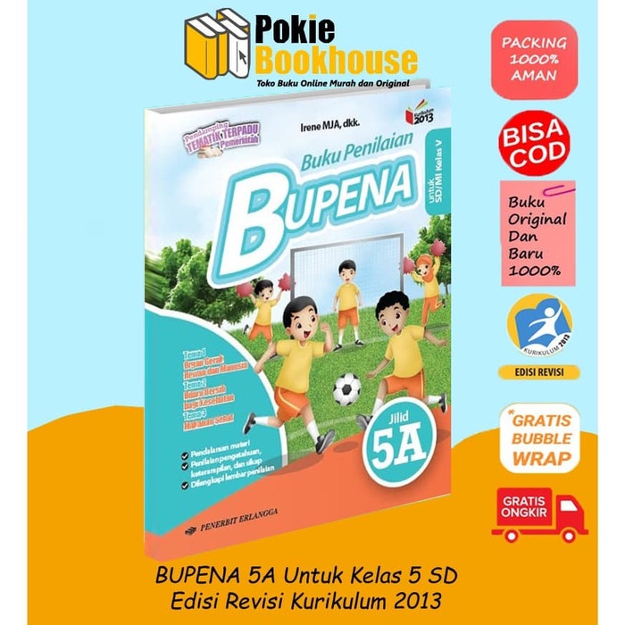 

❤BISA COD❤ BEST SELLER ORIGINAL BUPENA 5A KELAS 5 K13N ERLANGGA IRENE DKK
