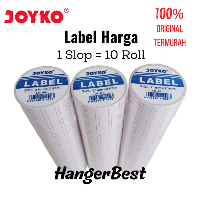 Label Harga Joyko LB-2RL / Price Label/ Kertas Label / Stiker Harga ( 1 Slop )