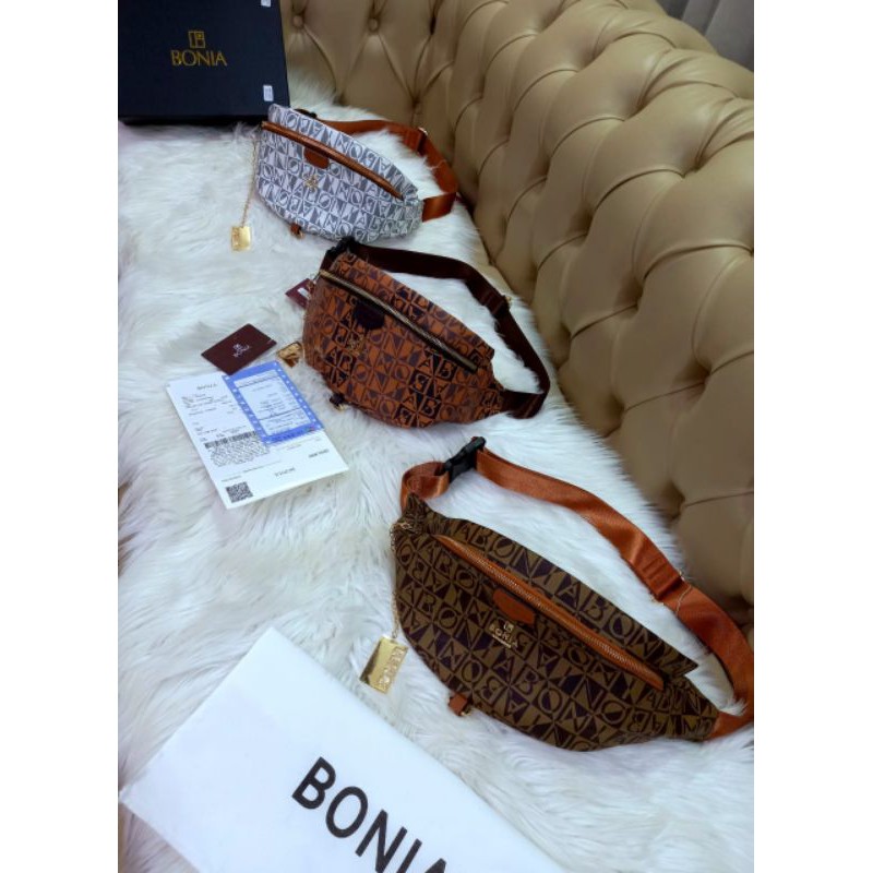 NEW WAISTBAG BONIA/ BEST QUALITY/TAS BRANDED/WITH BOX AND NOSER/ REAL PIC