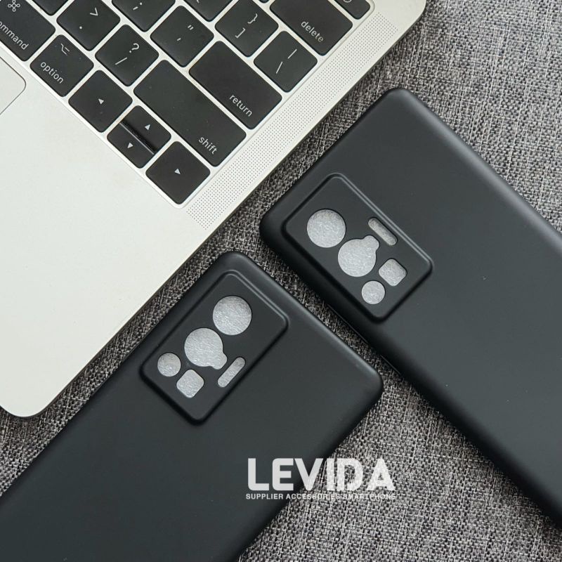 Vivo X70 Pro Softcase Macaron Square Black / Case Square Black Edge Case Vivo X70 Pro