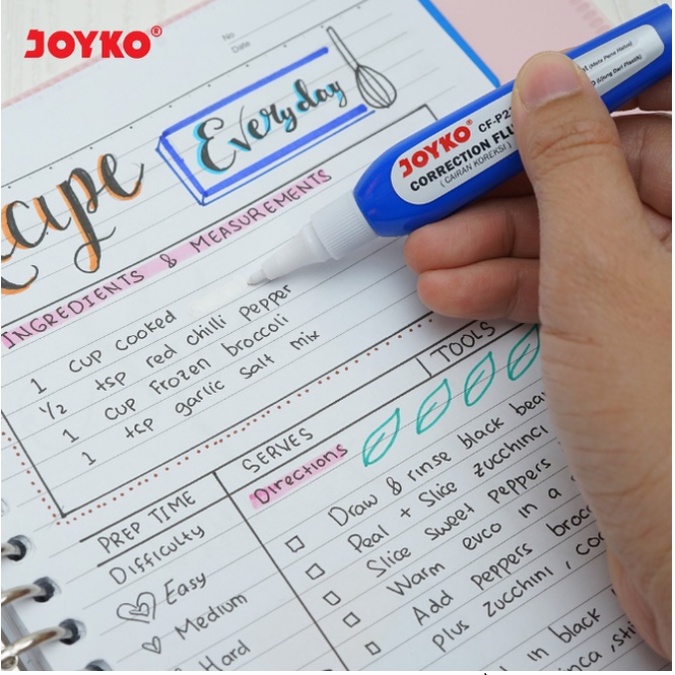 JOYKO TIP EX CORRECTION FLUID CF-P235 KERTAS ROLL MURAH TIPEX ATK STATIONARY CAIRAN KOREKSI PENGHAPUS CAIR TIPE X