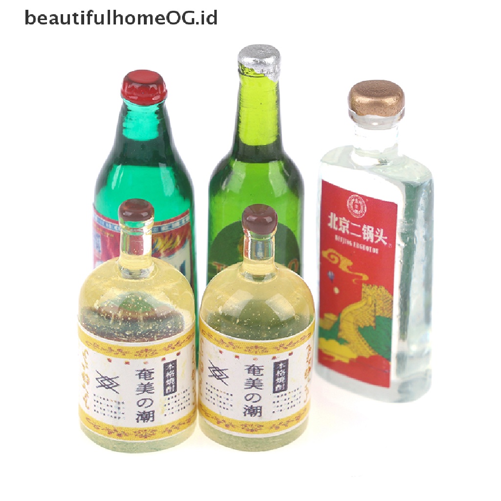 / Beautifulhomeog.id / 20Pcs / Set Mainan Miniatur Botol Minuman Skala 1: 12 Untuk Aksesoris Dapur Rumah Boneka