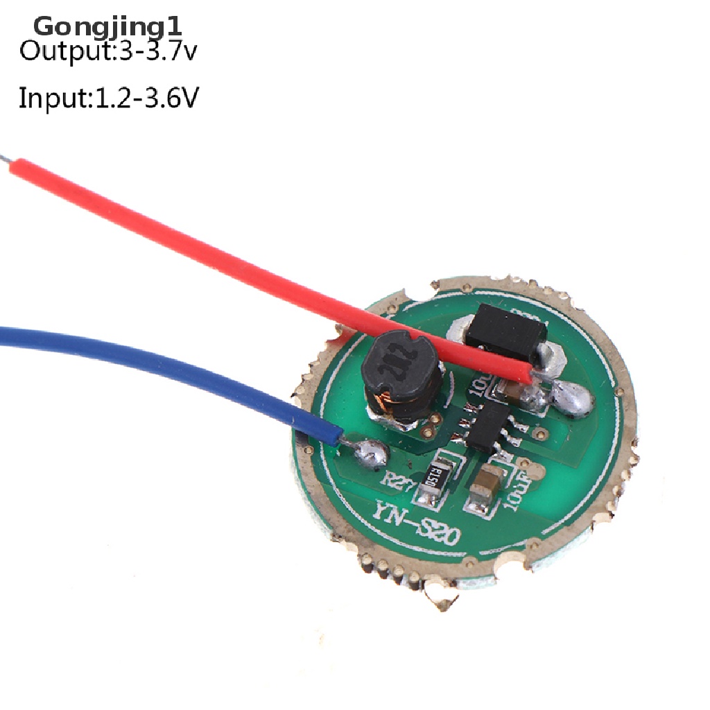 Gongjing1 1Pc Driver Lampu Senter LED 3W 17mm / 20mm DC3.7V 1 Mode 5 Mode