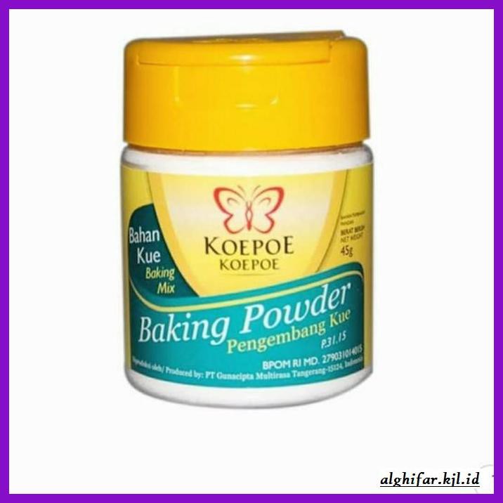 

Redwop-Gnikab- Baking Powder Pengembang Kue 45 Gr Koepoe Koepoe -Hallall.