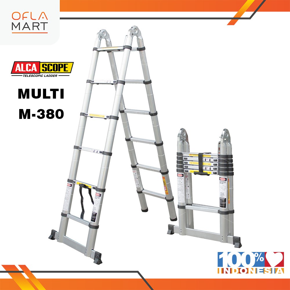 Tangga Telescopic Ladder-Alca Scope Multi 380 (3,8M)