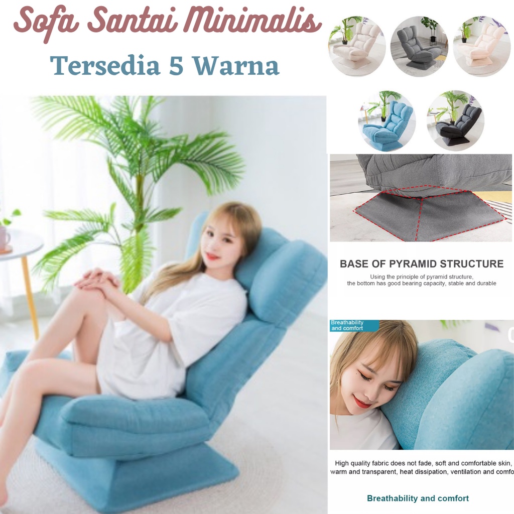 Lazy Sofa Sofa Santai  Kursi Malas Minimalis Ikea Lipat Putar Sofa Bed