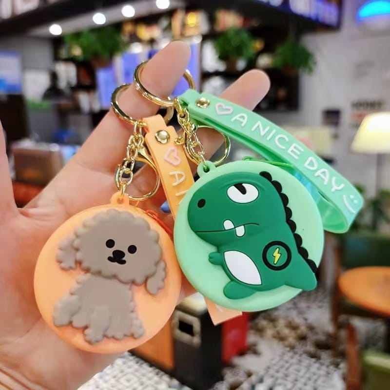 LARISTERUS79 DOMPET EARPHONE JELLY gantungan kunci tempat tas pouch earphone handfree coin assesoris rubber silicon