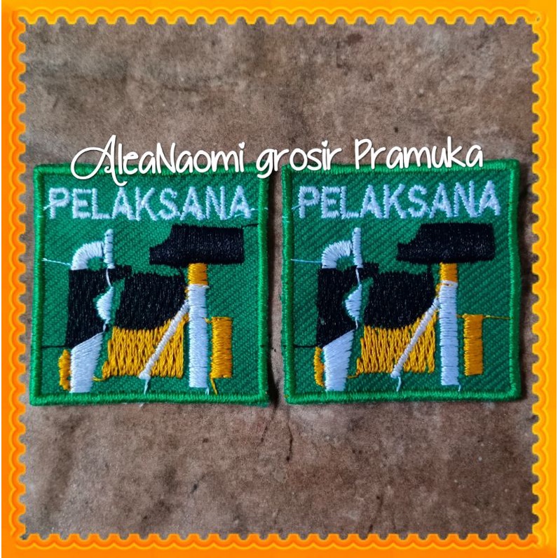 Bed pramuka bed Sangga Pelaksana bordir bet logo patch Sangga Pramuka