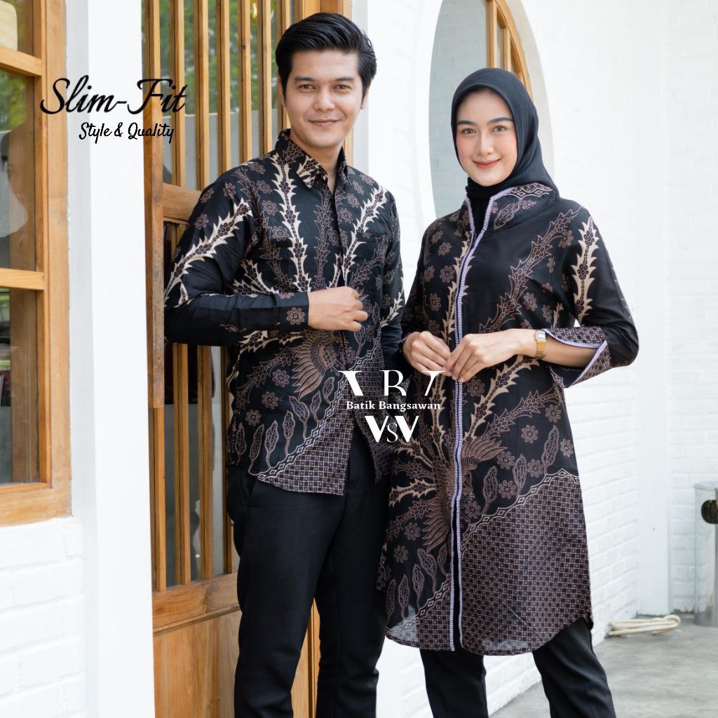 Batik Couple / Batik Couple Modern / Baju Batik Couple / Batik Tunik Couple / Kemeja Batik Couple