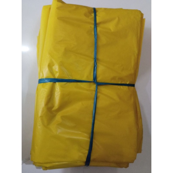 PLASTIK SAMPAH / KANTONG PLASTIK SAMPAH KUNING 60x100