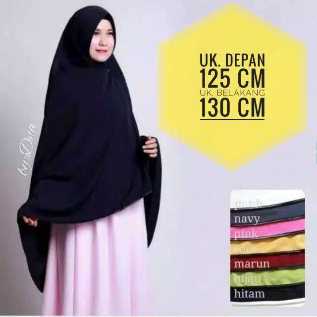 KHIMAR NON PET JUMBO XXXL Hijab Antem Jilbab syar'i MURAH PREMIUM