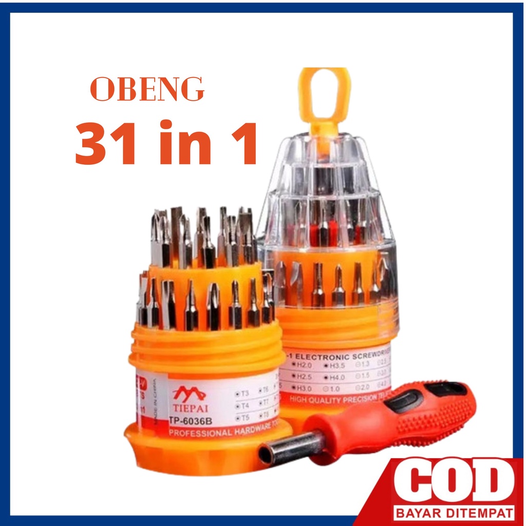 Obeng Set 31In1 Screwdriver Handphone Elektronik Hp - HHL-217