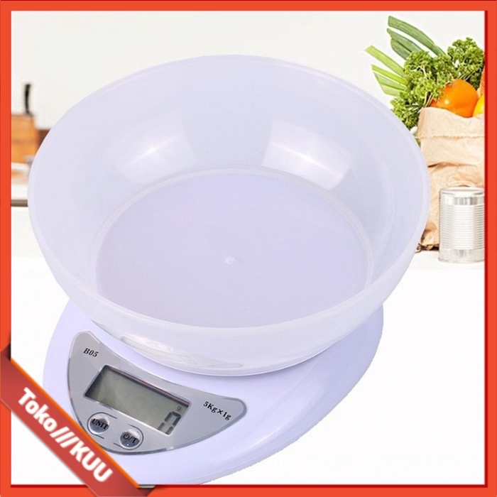 Timbangan Dapur Digital Elektronik Plus Mangkok Electronic Kitchen Scale  600gr