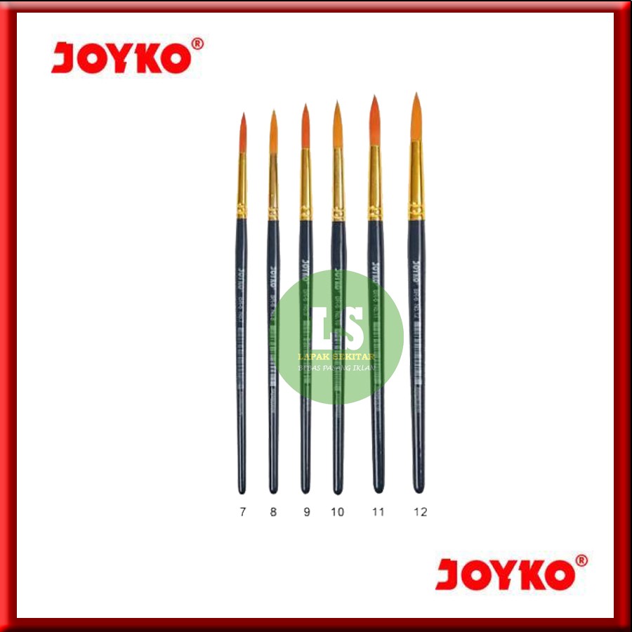 

Brush Kuas Cat Air Cat Minyak Lukis Acrylic Joyko BR-6 UKURAN 7-12