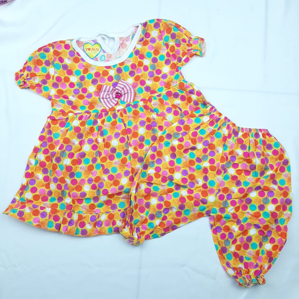 Setelan Baby Berry 0-12 Bulan Baju dan Celana Pop New Born Set Tidur Perempuan Lengan