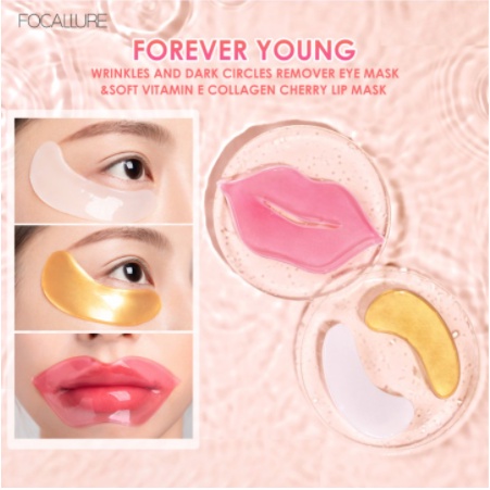 FOCALLURE Masker Membran Kolagen Melembabkan Bibir dan Mata Lipmask Eyemask