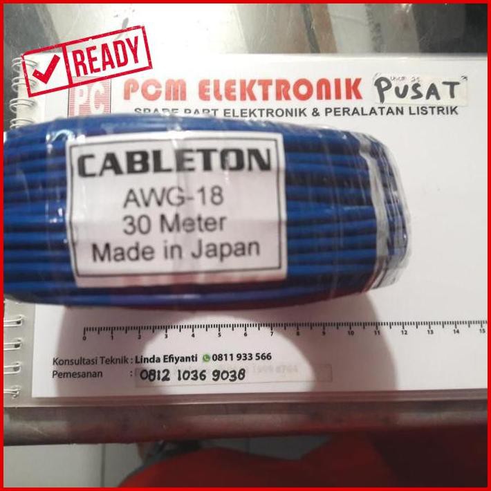 Kabel Awg-18 30Meter Kabel Awg 18 Awg18 - Hitam Pcmel29 Dijamin
