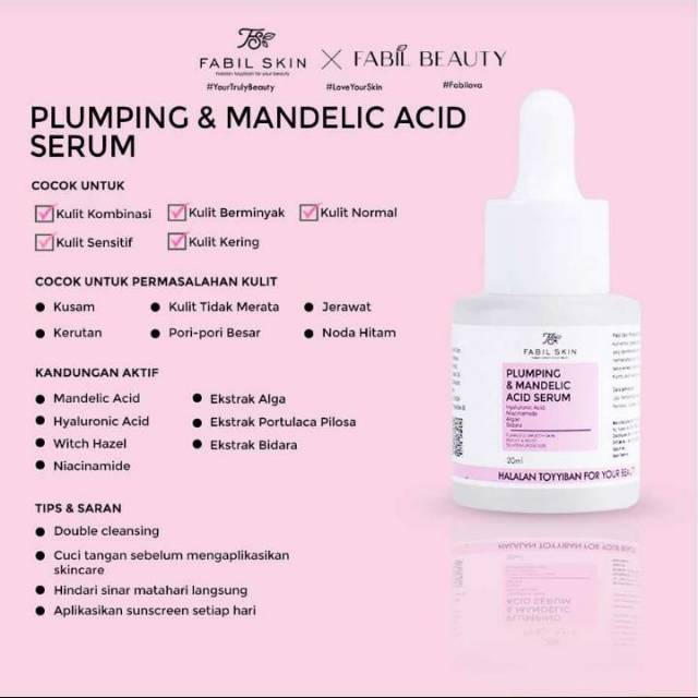 Plumping And Mandelic Acid Serum By Fabil Skin Shopee Indonesia
