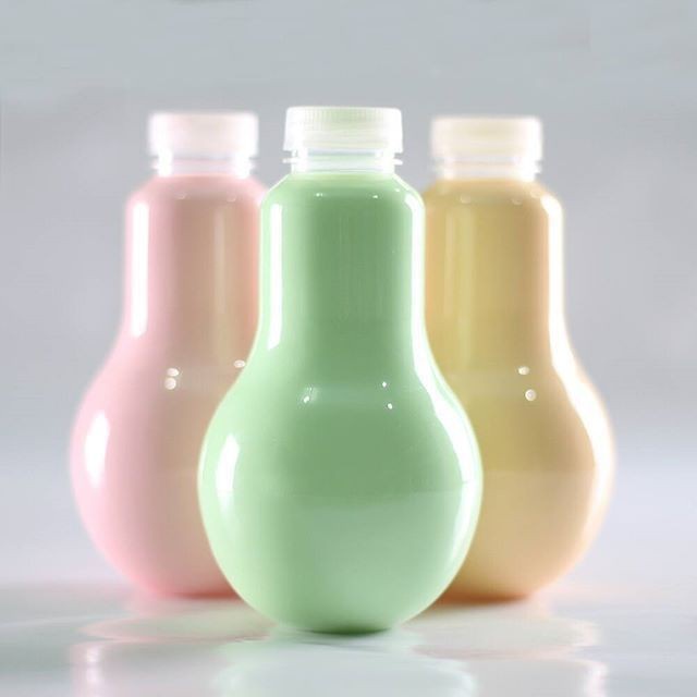 (Min. 20pcs) Botol bohlam 250 ml / botol plastik tebal