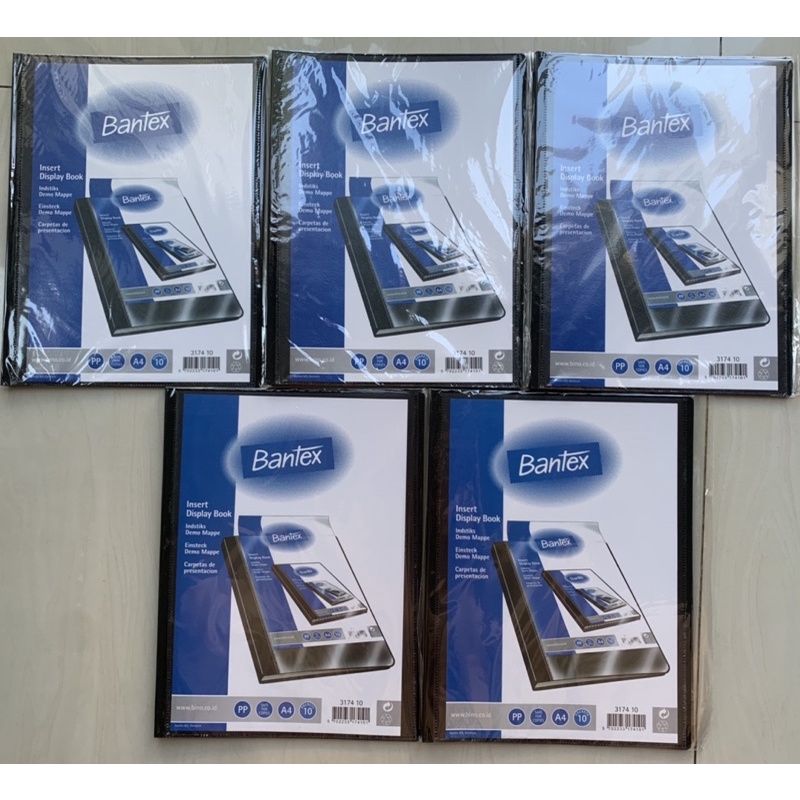 

Insert Display Book Bantex A4 10 Pockets Black