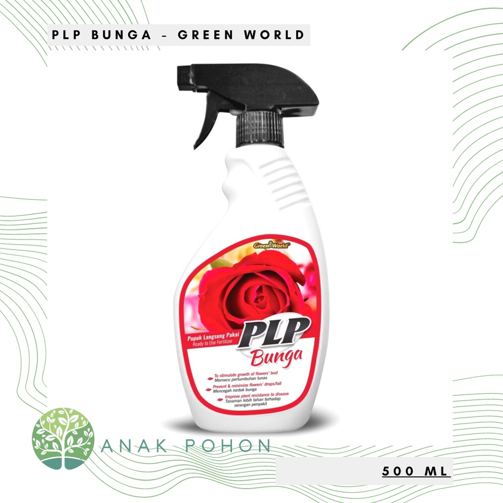 Pupuk Cair PLP BUNGA (Pupuk Langsung Pakai) - GREEN WORLD - 500 ML