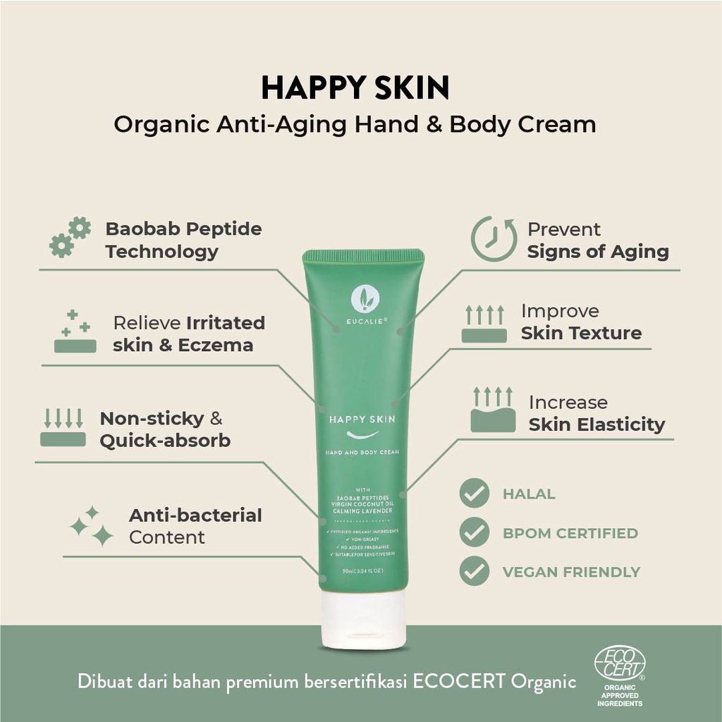 Eucalie Hand &amp; Body Cream 90 ml