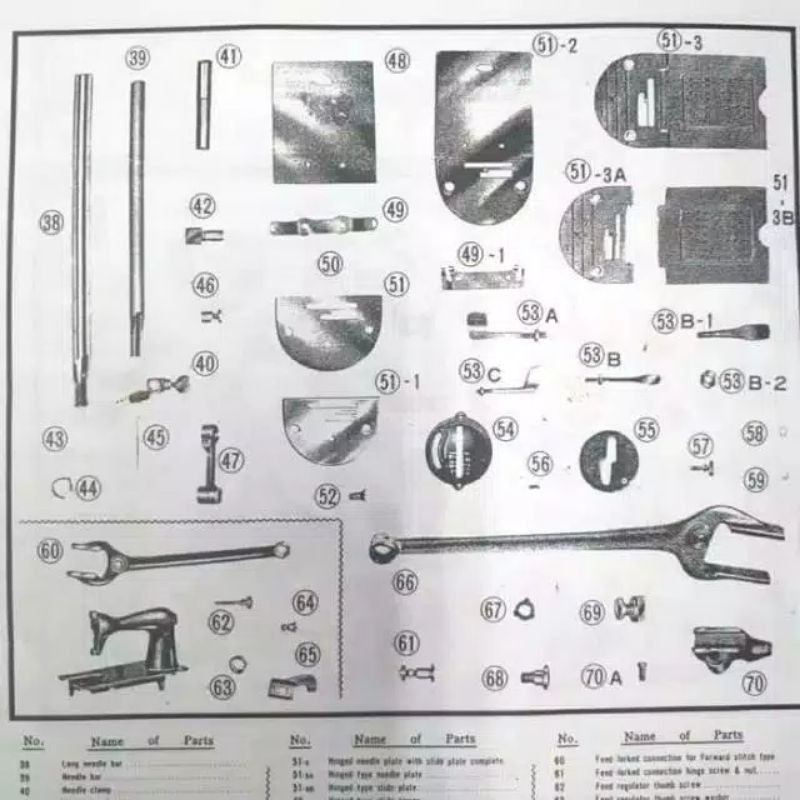 P/N 41 Bushing Mesin Jahit Butterfly