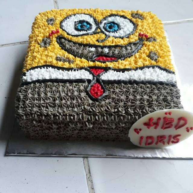 

Cake ultah karakter spongsbob
