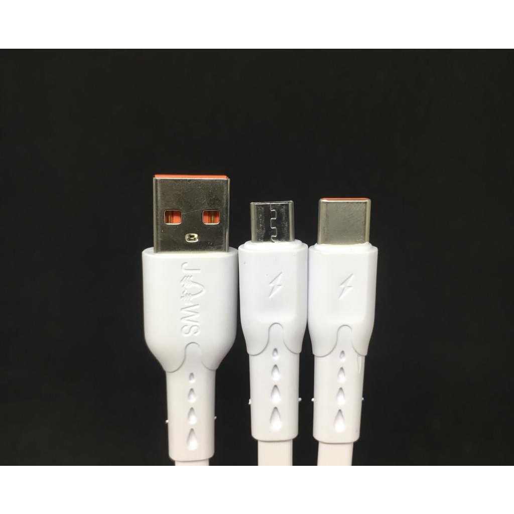 Kabel Data TypeC dan Micro USB (jc-03) 1M Hight Quality Fast Charging