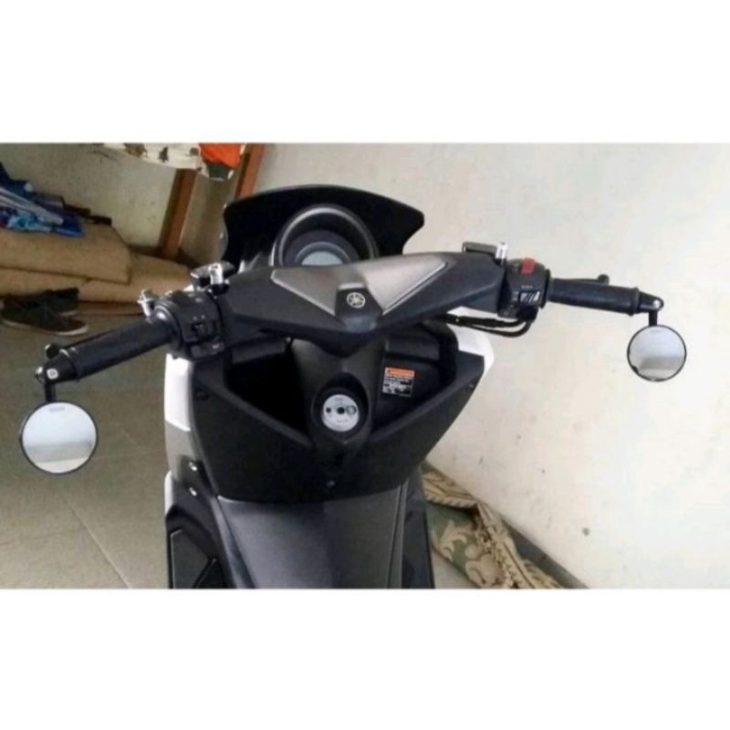 Spion Jalu bulat Rizoma Model Bulat Kaca Bening Cembung Aerox Old New Nmax Old New Genio Fazzio Scoopy Old New Fino115 125 Mio Beat Dill Universal Motor