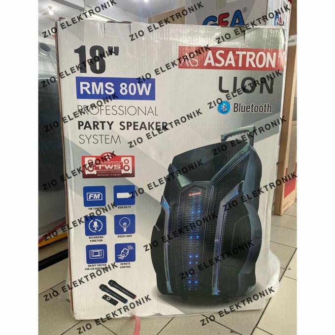 [Gojek/Grab] Speaker Aktif Bluetooth Asatron Portable Lion 18Inch Lissa_Sasmita