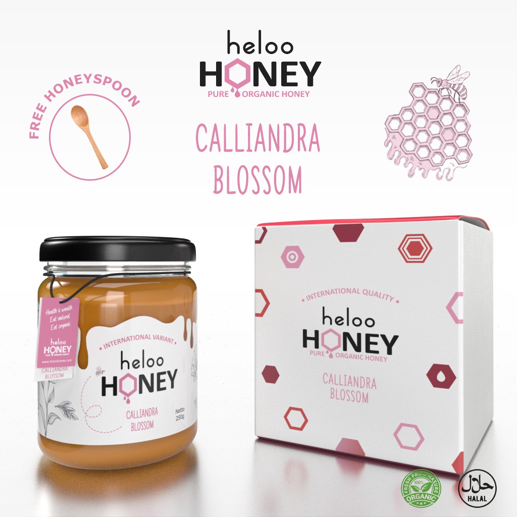

Madu Asli Organik 100% Murni Heloo Honey Calliandra Minuman Alami 250 gram