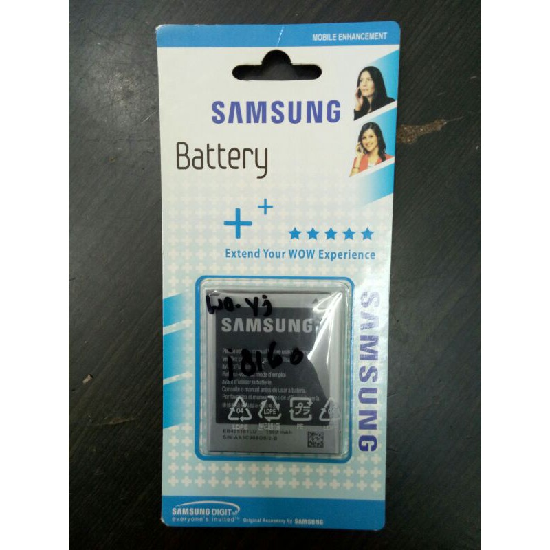 Baterai Ori Samsung Ace 2 i8160/V2/S3 Mini/J1 Mini