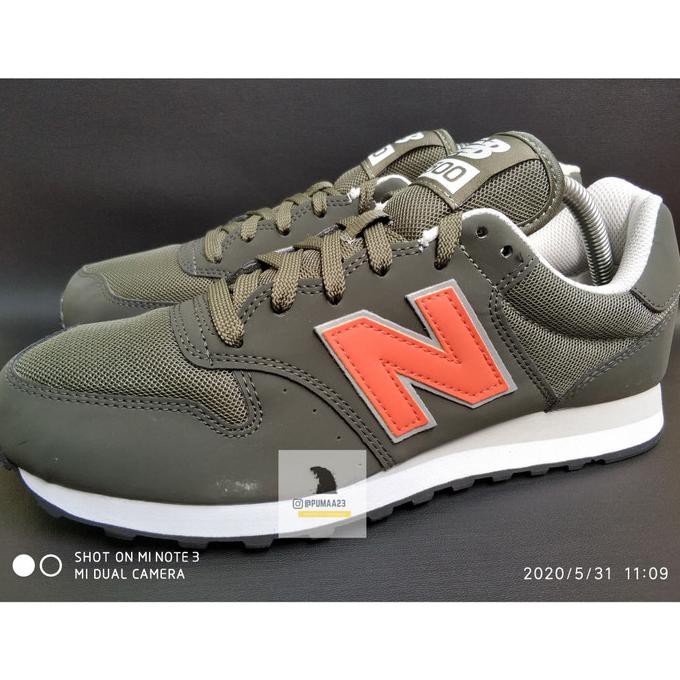 New Balance 500 Original + Free Kaos Kaki - Hijau, 42