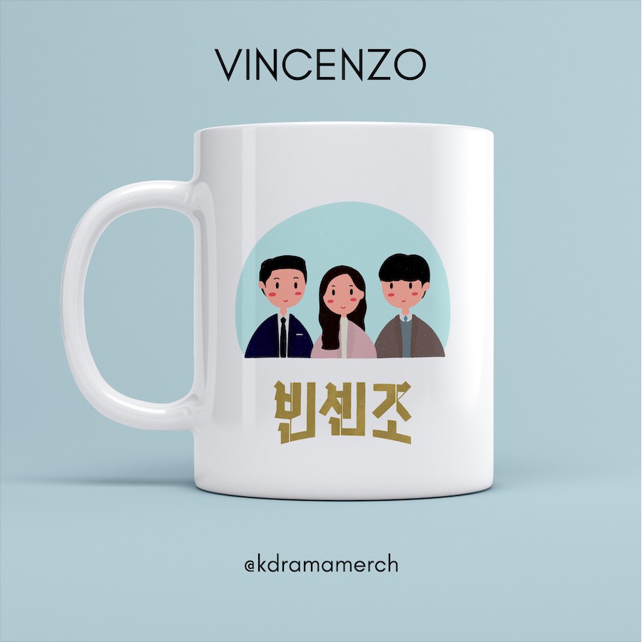 VINCENZO MUG DRAMA / GELAS / DRAMA KOREA FANKIT / DRAKOR / MUG KERAMIK / KDRAMA / VINCENZO CASSANO
