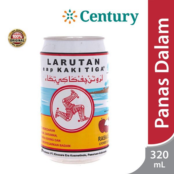 

Larutan Penyegar Cap Kaki Tiga Kaleng Rasa Leci 320mL / Panas Dalam / Radang Tenggorokan / Sariawan