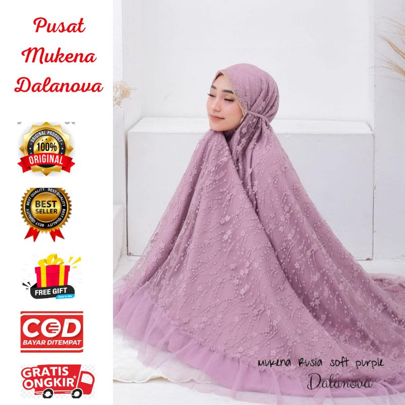 Mukena Rusia Dalanova Mukena best seller mukena couple ibu & anak mukena premium mukena cantik muken