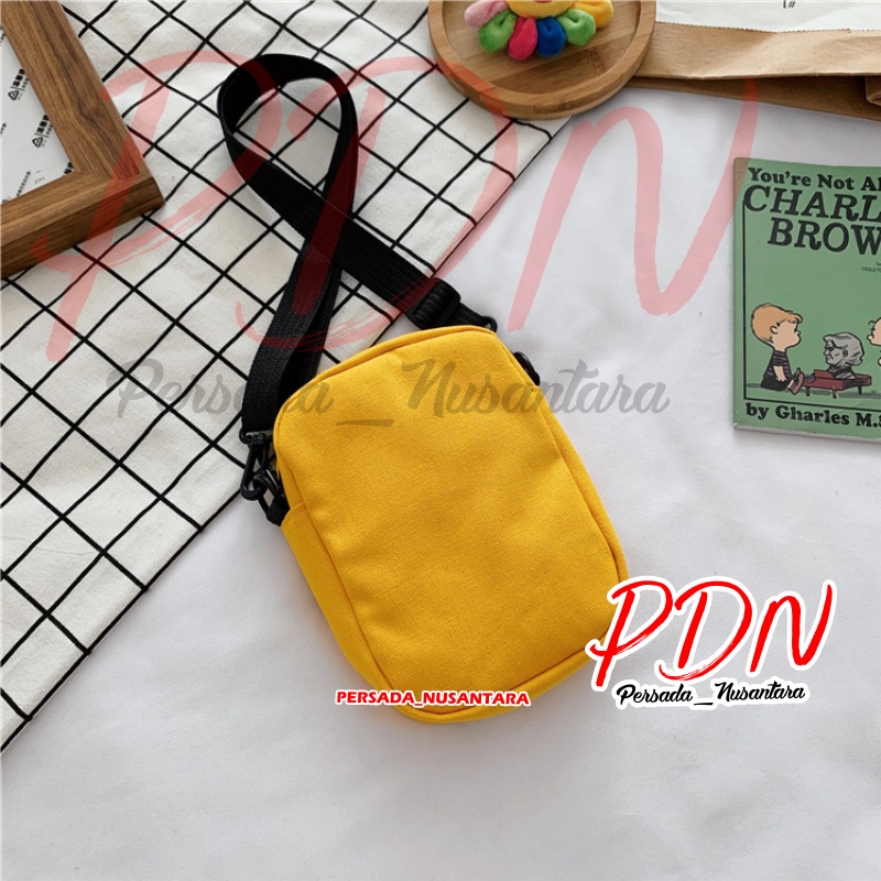 TAS WANITA SELEMPANG KECIL TAS SLEMPANG HP CEWE MINI PHONE SLING BAG CEWEK TAS SELEMPANG BAHU REMAJA WANITA KANVAS KOREA KEKINIAN LUCU PN15