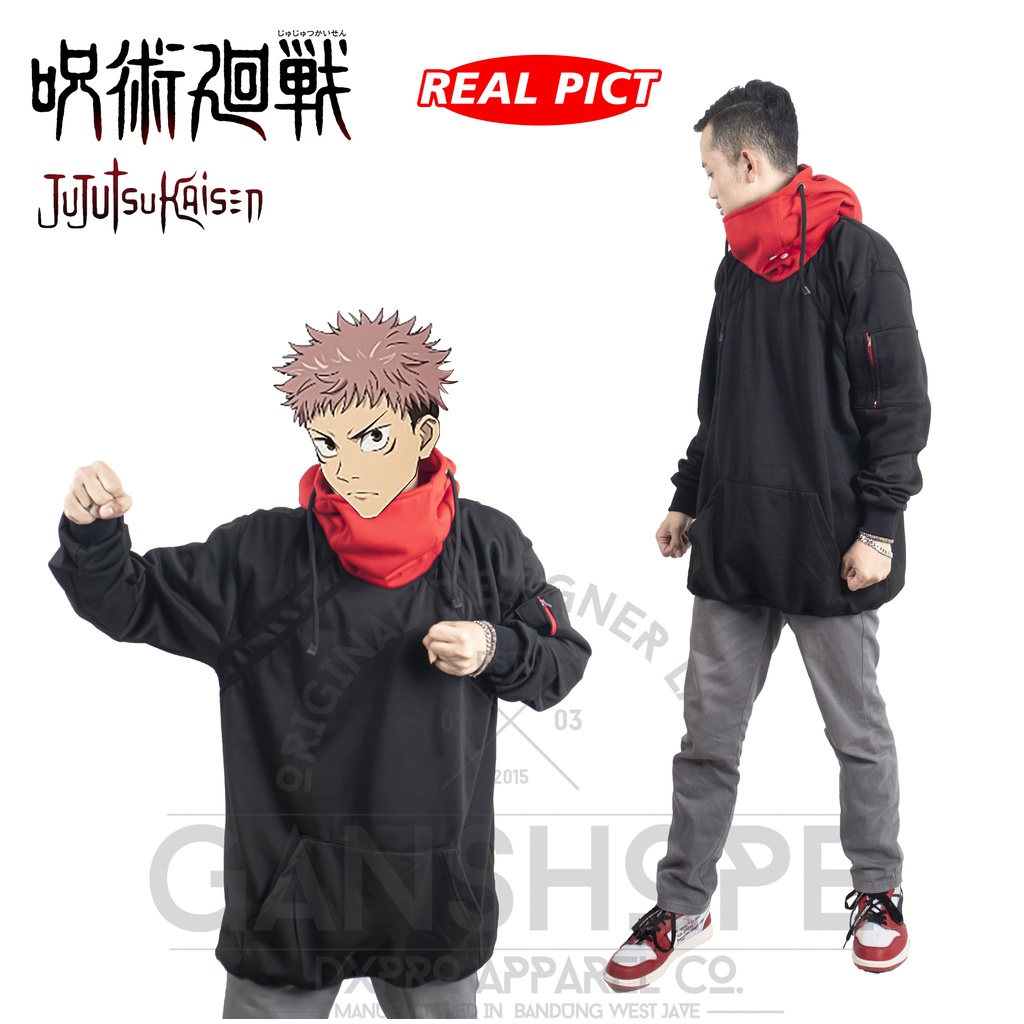 JAKET HOODIE  JUJUTSU COMBI  Itadori Yuji Satoru Gojo JUJUTSU KAISEN  Yuji Sukuna Cosplay