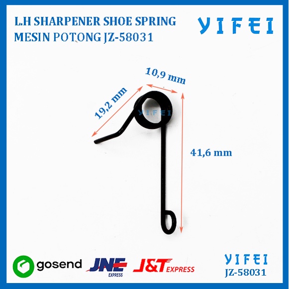 L.H SHARPENER SHOE SPRING M-186 MESIN POTONG KM KS-AU YIFEI-58031