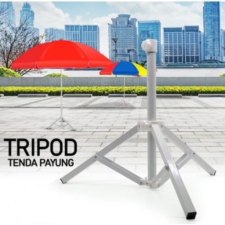 Kaki Tripod Penyangga Dudukan Payung Tenda / Payung Pantai - Diameter 2.5CM &amp; 3.4CM