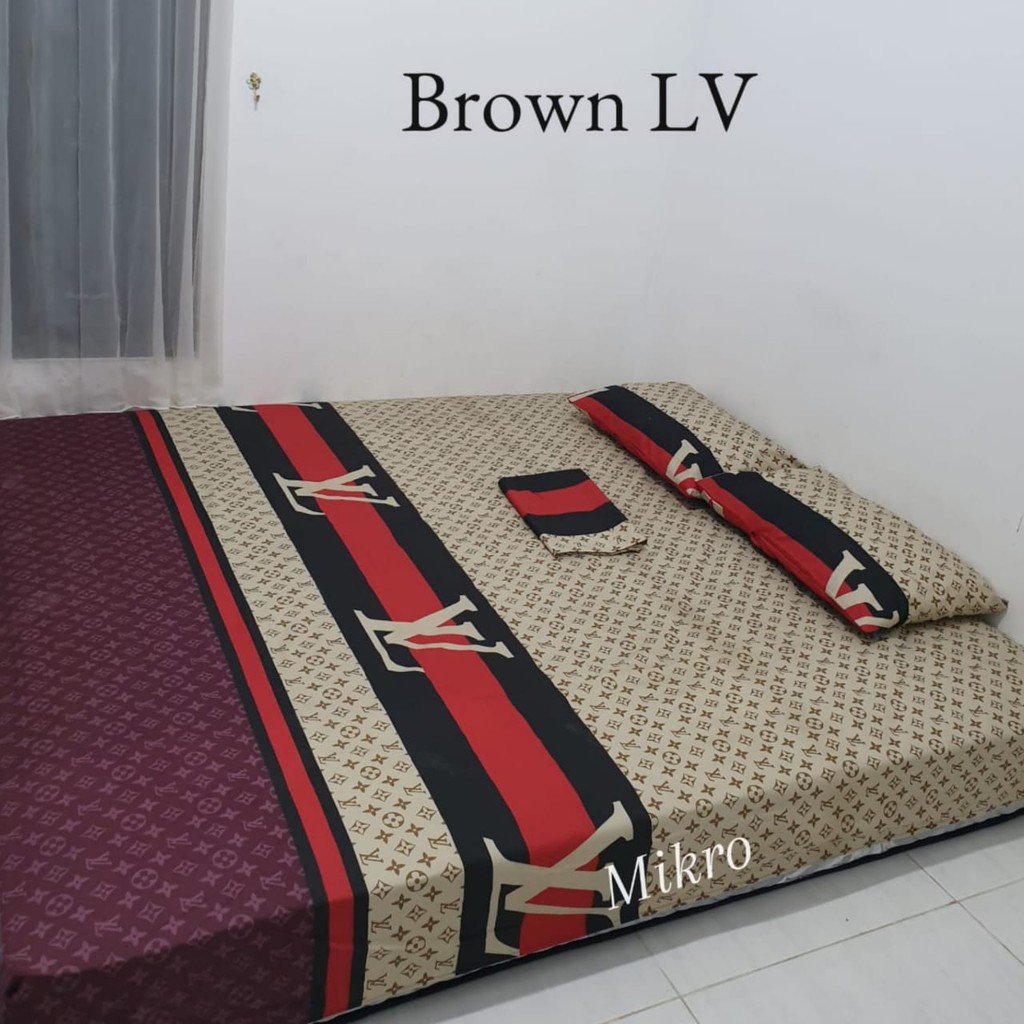 Sprei Murah Homemade Size 180x200 // BROWN LV