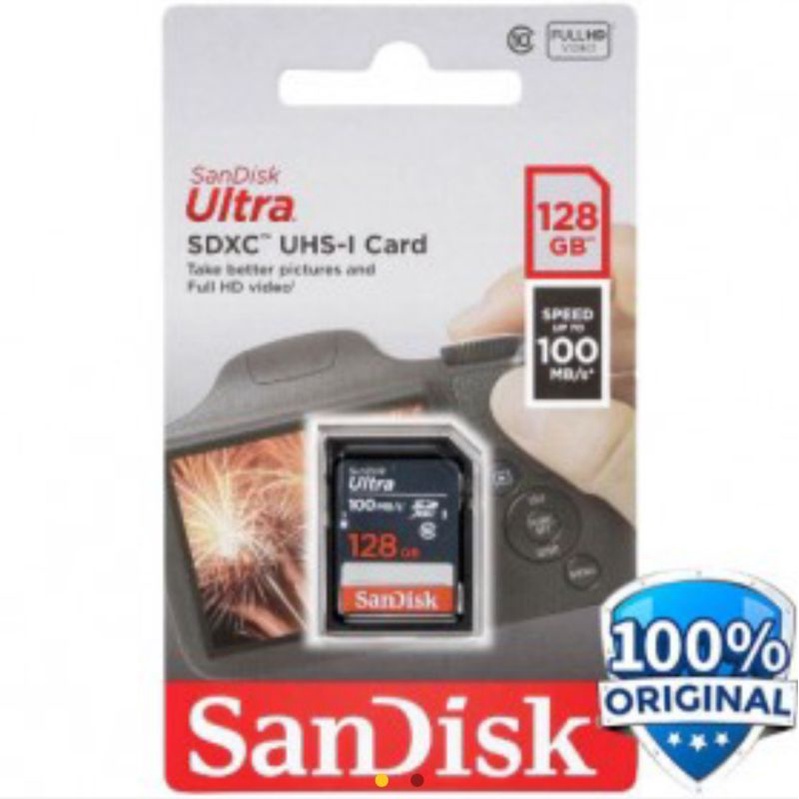 SANDISK SDHC CARD 128gb speed 100