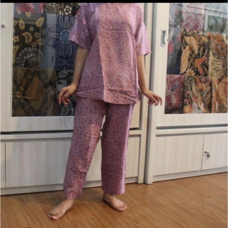 Baby Doll Batik Celana Panjang Santung Pilang