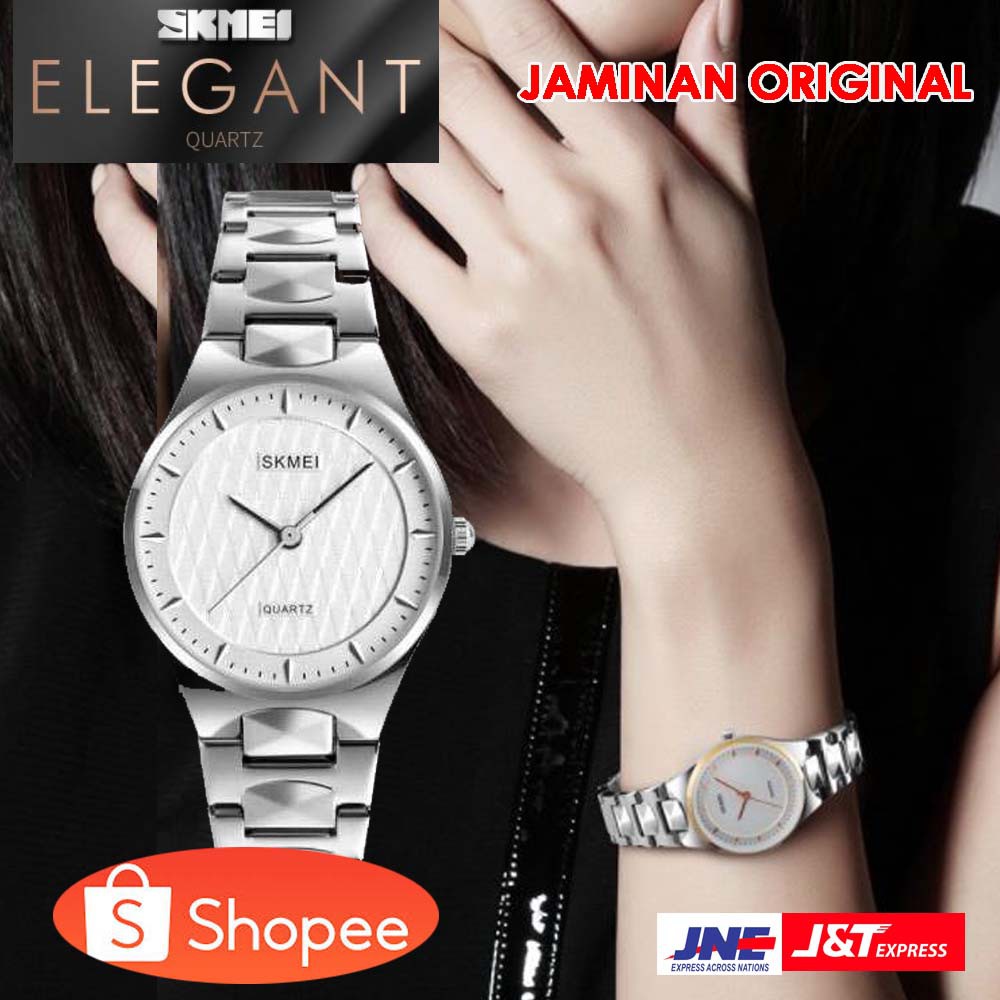 ORIGINAL SKMEI Jam Tangan Elegan Wanita - 1282 [Silver]
