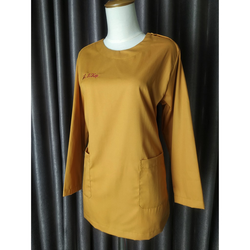 FREE BORDIR ATASAN Baju OK/Baju Tindakan/Scrub Suit/Baju Dokter/Baju Jaga